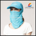 2015NINGBO LINGSHANG polyester wholesale uv sun protective unisex outdoor full face mask bike beach sport hat